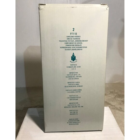 Partylite Sunflower Buddies Votive Candle Holders Butterfly & Ladybug Accents - Picture 11 of 14